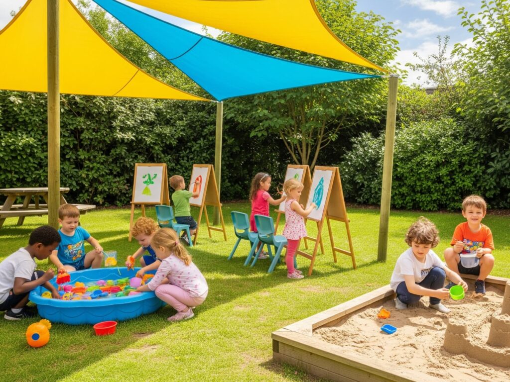 animation crèche en été